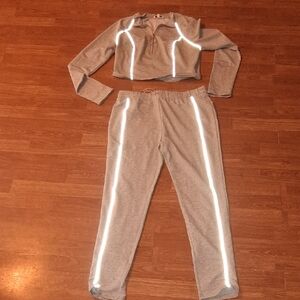 Fashion Nova Heather Gray Casual Set